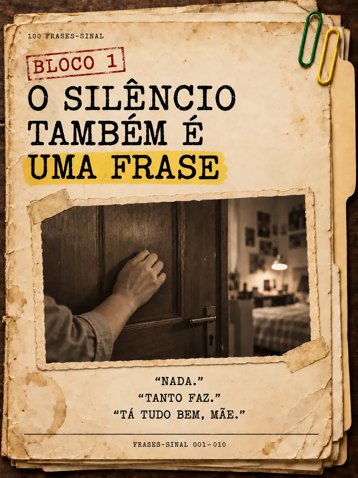 Abertura do Bloco 1: O silêncio também é uma frase